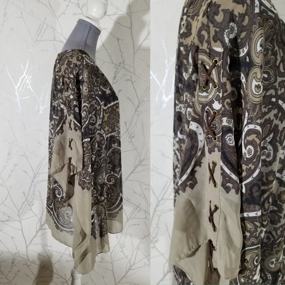 Michael Michael Kors Persian Rug Flowy Beach Cover Fairy Y2K - Picture 2 of 4